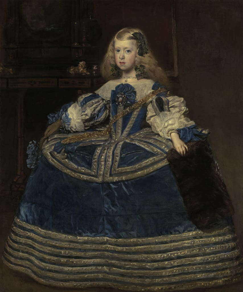 Diego Velázquez, Portrait de l’infante Marguerite en bleu, vers 1659, 127 x 107 cm, huile sur toile, Kunsthistorisches Museum, Vienne © © Kunsthistorisches Museum, Vienne