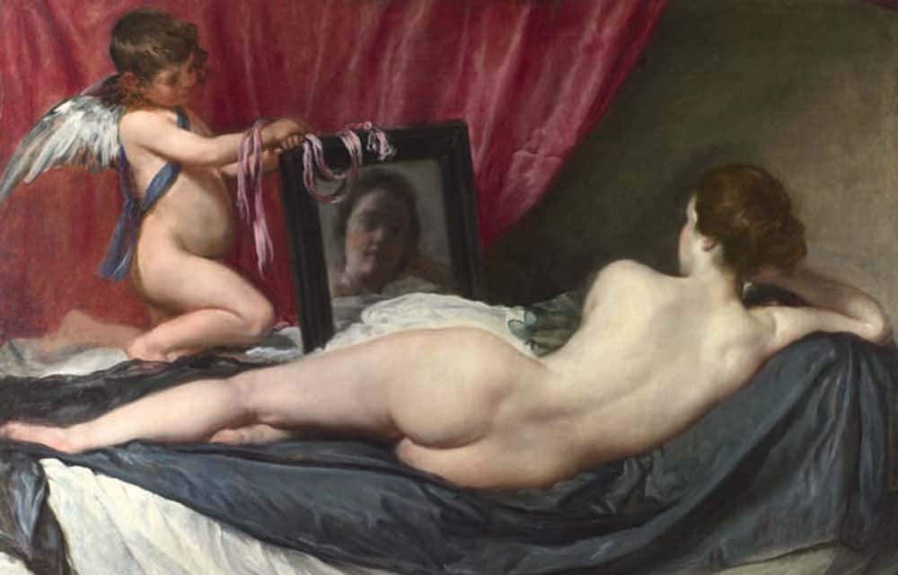 "La Toilette de Vénus" (1647-1651), de Diego Velazquez, un des rares nus de la peinture espagnole. (National Gallery - RMN)