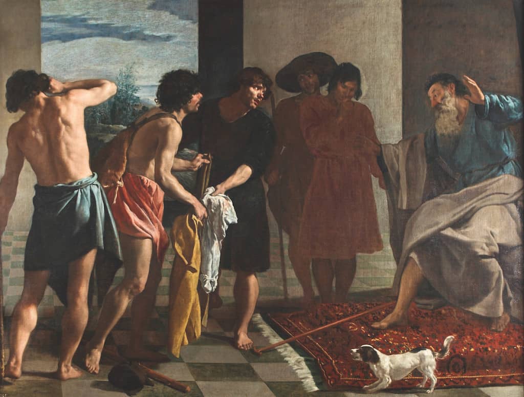 Diego Velázquez, La tunique de Joseph, vers 1630, huile sur toile, 213,5 x 284 cm, Madrid, Real Monasterio del Escorial