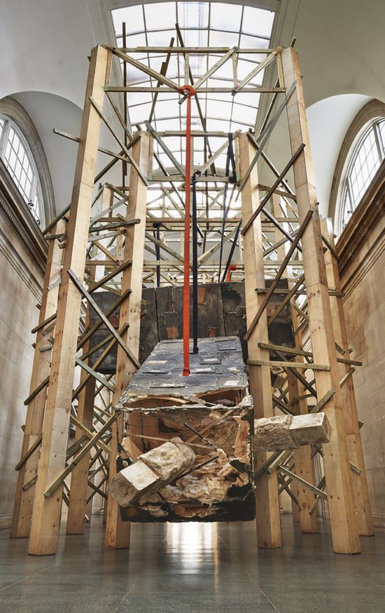 Installation view, 'dock', Duveen Commission, Tate Britain, London, England, 2014 Photo: Alex Delfanne